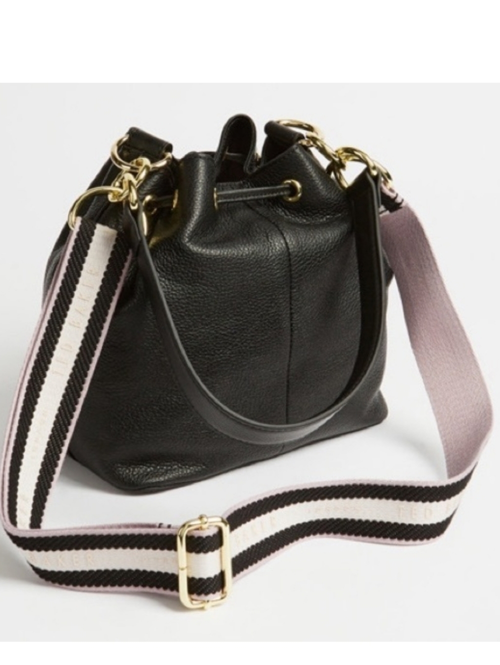 Ted Baker Aminah Bucket Bag, Black Leather, Excellent Condition!! - Picture 6 of 16
